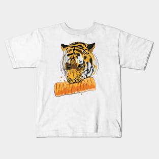 Tiger Eating Greggs Kids T-Shirt